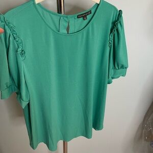 Adrianna Papell size XL green blouse
